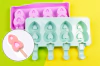 Molde de Silicona 2 Corazones Ice Pop Helado x 4 cavidades