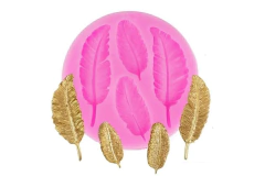 Molde de Silicona 4 Plumas