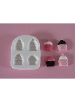 Molde de Silicona Cupcakes x 4