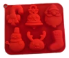 Molde De Silicona Navidad x6
