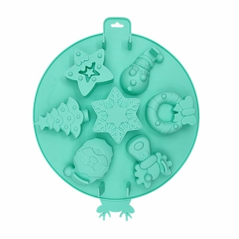 Molde Silicona Grande Figuras de Navidad
