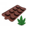 Molde Silicona Hoja de Cannabi