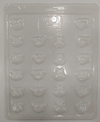 Molde Placa Mini Carita Oso y Elefante Parpen