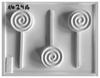 Molde placa chupetin Paleta espiral x 3