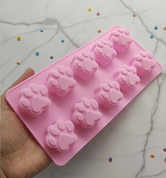 Molde De Silicona Bombon x10 Patitas / Huella de Perro