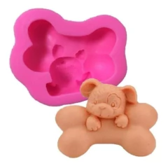 Molde Profundo De Silicona Perrito 8,2x7,3 cm