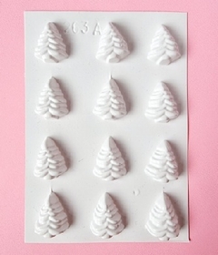 Molde De Acetato Mini Arbol De Navidad x12 Cavidades