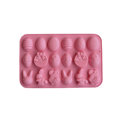 Molde de Silicona Bombón Chocolates Pascua (huevos, canasta, conejos) - Dolce Vita