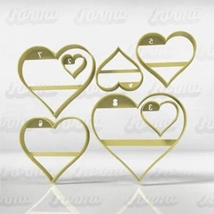 Set x7 Cortantes Corazon