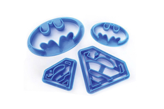 SET x 4 CORTANTES SUPERMAN x 2 y BATMAN x 2 - comprar online