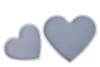 Set x 2 Moldes de Silicona Corazon Apto Resina