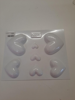 Molde placa de acetato Corazones
