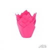 Tulipa para Cupcake/Muffins/Magdalenas Fucsia x 10 Un