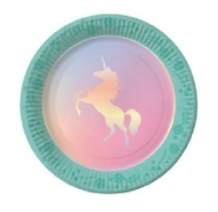 Plato Polipapel Unicornio x4