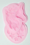 Molde de Silicona Unicornio Con Flores