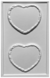 Molde Corazón Chocomensajes acetato placa