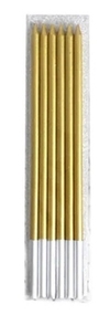 Velas Doradas con Plateado x Unidad