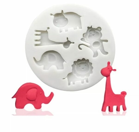 Molde de Silicona Animalitos de la Selva