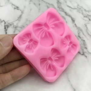 Molde de Silicona x 4 Moños
