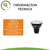 DICRO LED ALUMINIO GU10 7W 12° GRADOS DIMERIZABLE 2700K - comprar online