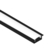 PERFIL DE ALUMINIO 17,3mm X 7mm X 2MTS PARA EMBUTIR NEGRO