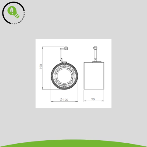 Cabezal para Riel AR111 GUARDARE - Lucciola - comprar online