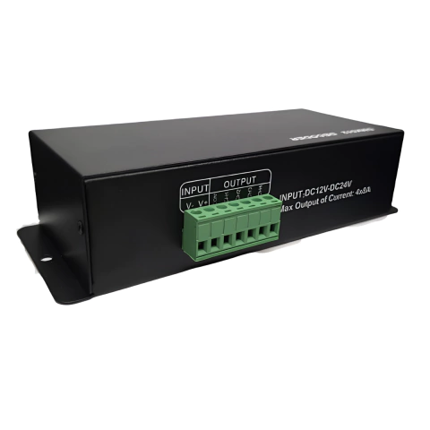 DECODIFICADOR DMX-512 RGBW PWM, 12-24V 384-768W 32A