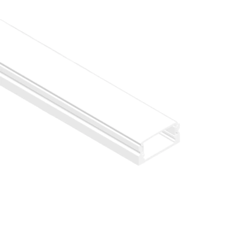 Perfil de Aluminio Blanco 17,3X 7mm X 2MTS