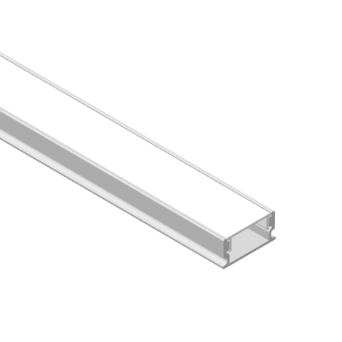 Perfil de Aluminio 16.8x6.6mm X 2MTS - comprar online
