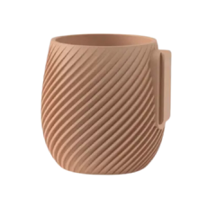 Maceta Twist colgante para pared con deposito de agua