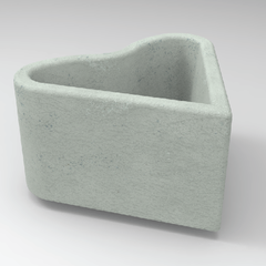 Molde para Maceta de Cemento modelo Corazón
