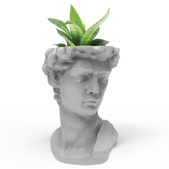Maceta David escultura plástica - Moldes Macetas