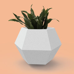 Molde para maceta de cemento modelo Paralelogramoedro