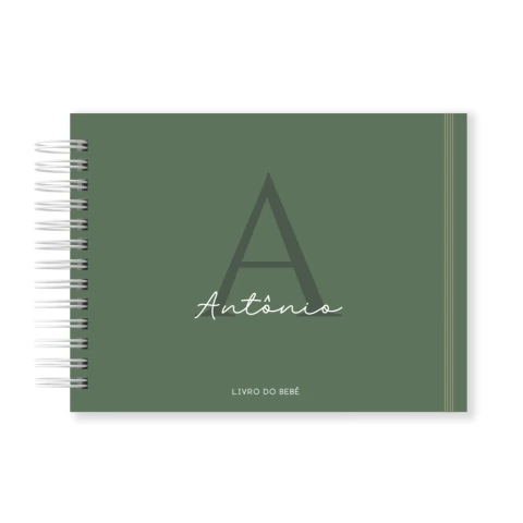 Livro do Bebê - Inicial Verde Musgo - comprar online