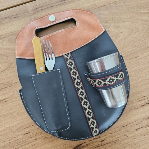 SET ASADO REDONDO C/VASO