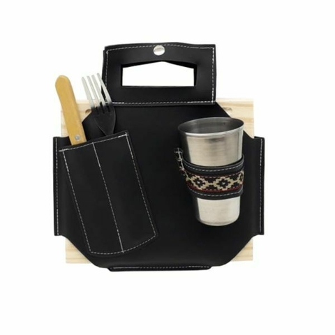 SET ASADO CUADRADO CON VASO