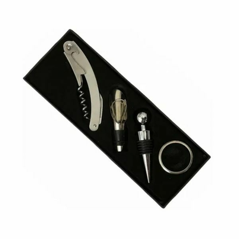 SET DE VINO X4 PCS CAJA RECTANGULAR