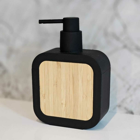 Dispenser Plastico y Bambu