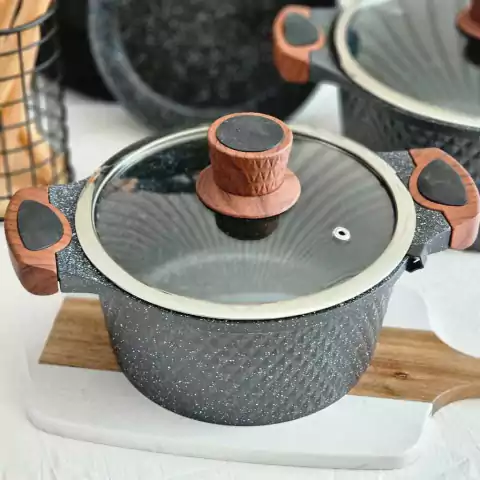 Cacerola Gris Oscuro 20cm