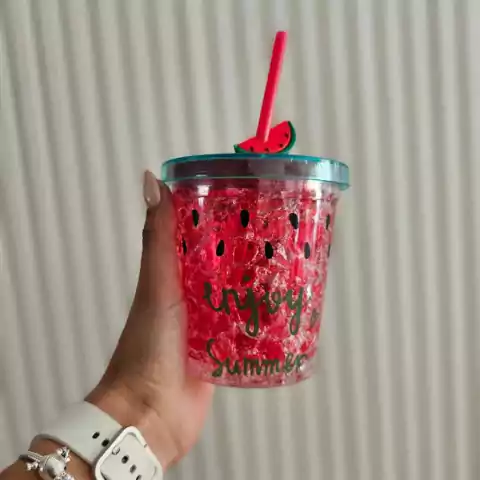 Vaso Gel Doble Capa Sandia
