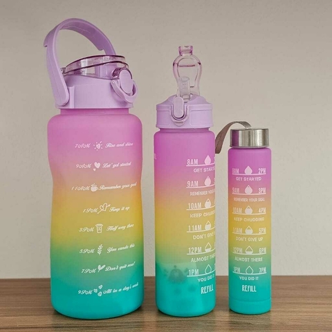 Botella Motivacional x3