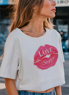 Crop tee Love stories