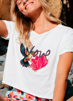 Crop tee Love