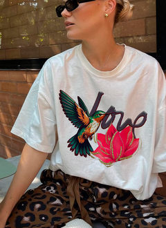 Remera Love Picaflor (spun)