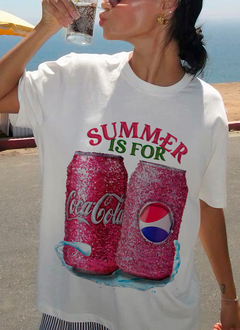 Remera Summer is for Coca y Pepsi