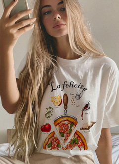 Remera La felicita pizza - comprar online