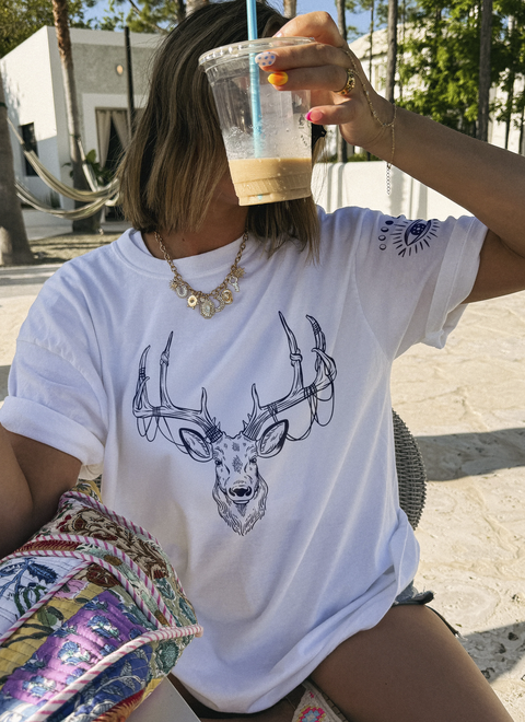 Remera Ciervo ojo (spun) - comprar online