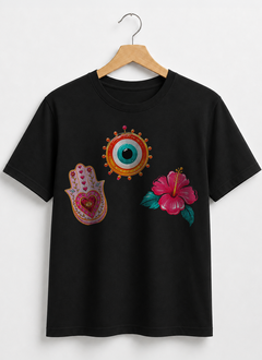 Remera Hamsa rosa - comprar online