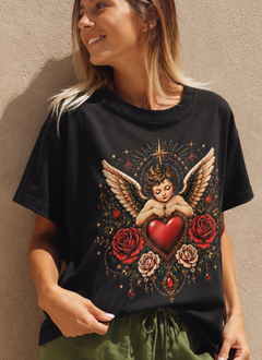 Remera Angel y rosas