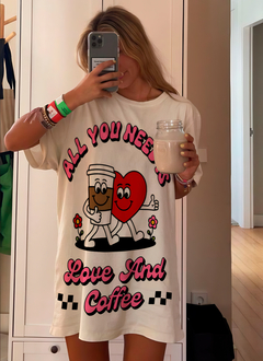 Camison All you need is love and coffee - comprar online